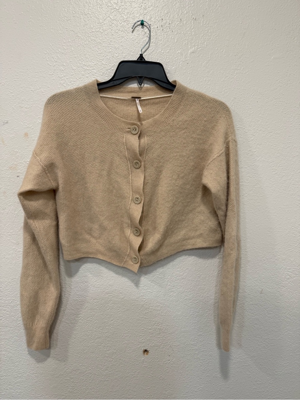 Free People Lila Cashmere Knit Cardi Size Ivory Sweater Sz m
Cardigan